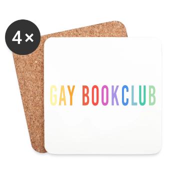 CLUB DE LIVRES GAY - Dessous de verre (lot de 4) - blanc - Devant