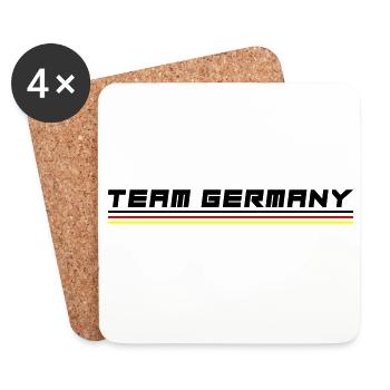 Team Germany - Untersetzer (4er-Set) - Weiß - Vorne