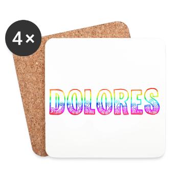 Dolores RS Arc-en-ciel - Dessous de verre (lot de 4) - blanc - Devant