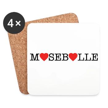Mosebolle - Untersetzer (4er-Set) - Weiß - Vorne