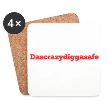 The Crazy - Coasters (set of 4) - white - Front