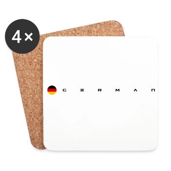 Design nicht verfügbar - Untersetzer (4er-Set) - Weiß - Vorne