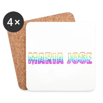 Maria Jose RS Arc-en-ciel - Dessous de verre (lot de 4) - blanc - Devant