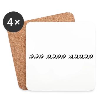 Wir sind viele - Untersetzer (4er-Set) - Weiß - Vorne