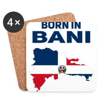 Bani - Dessous de verre (lot de 4) - blanc - Devant