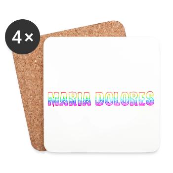 Maria Dolores RS Arc-en-ciel - Dessous de verre (lot de 4) - blanc - Devant