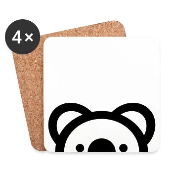Koala - Untersetzer (4er-Set) - Weiß - Vorne