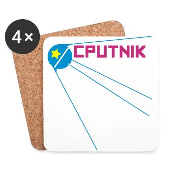 SPUTNIK 2017 - Untersetzer (4er-Set) - Weiß - Vorne
