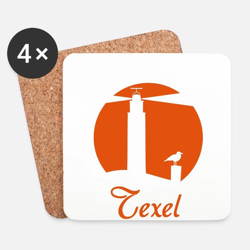 Vitamin See Texel_Leuchtt - Untersetzer (4er-Set) - Weiß