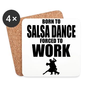 danse salsa - Dessous de verre (lot de 4) - blanc - Devant