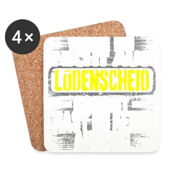 LÜDENSCHEID - Ahnung - Untersetzer (4er-Set) - Weiß - Vorne