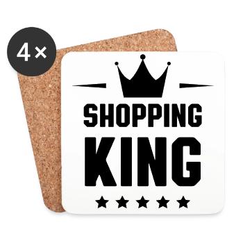 Shopping King - Coasters (set of 4) - white - Front