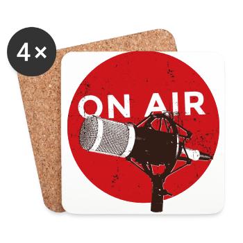 On Air - Untersetzer (4er-Set) - Weiß - Vorne