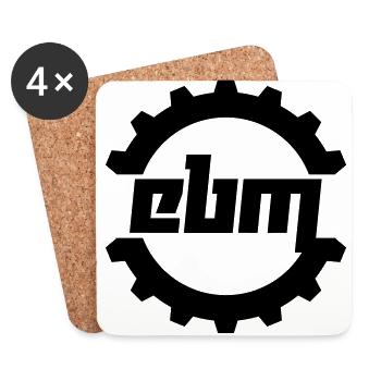EBM (Vector) - Coasters (set of 4) - white - Front