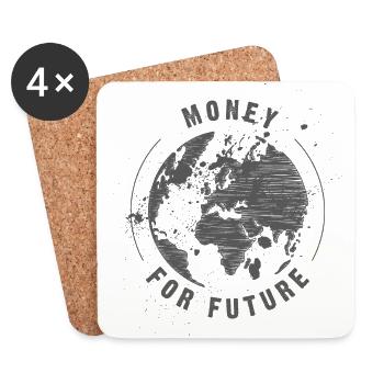 Money for future - Coasters (set of 4) - white - Front