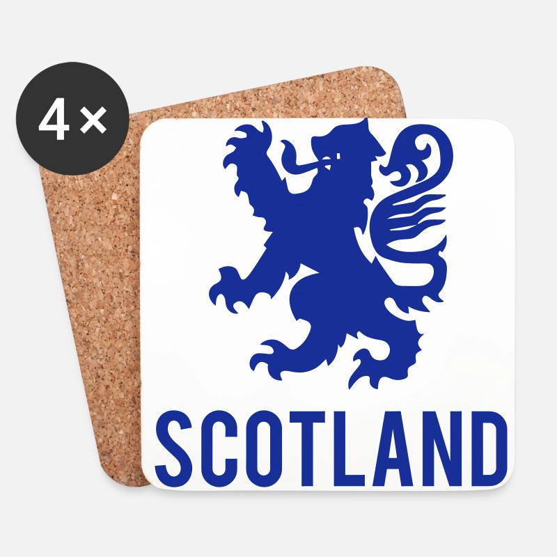 Schottland-Logo - Untersetzer (4er-Set) - Weiß