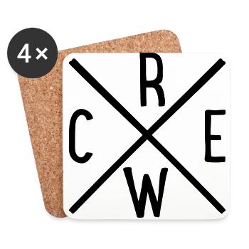 Crew - Untersetzer (4er-Set) - Weiß - Vorne