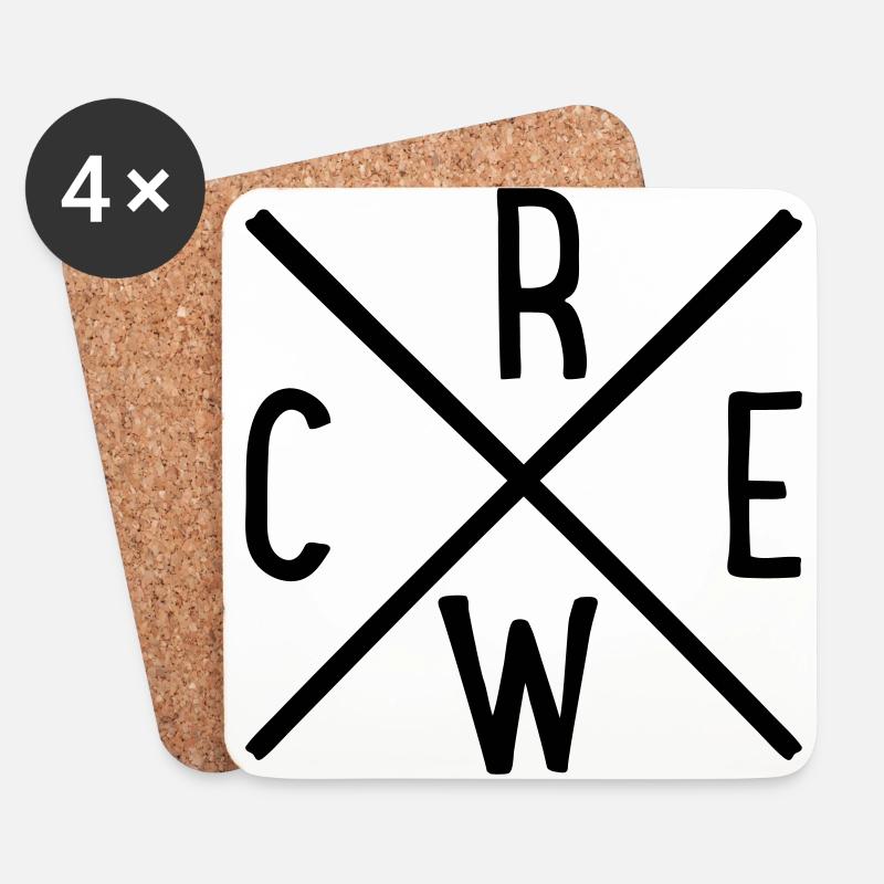 Crew - Untersetzer (4er-Set) - Weiß