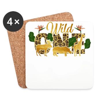 Wild One - Coasters (set of 4) - white - Front