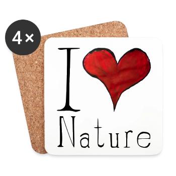 Nature - Coasters (set of 4) - white - Front