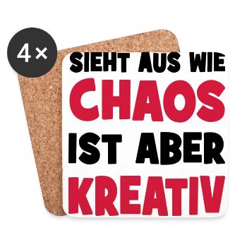 kreativ - Untersetzer (4er-Set) - Weiß - Vorne