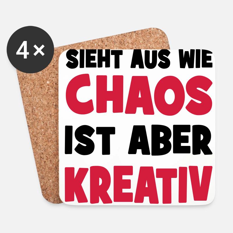 kreativ - Untersetzer (4er-Set) - Weiß