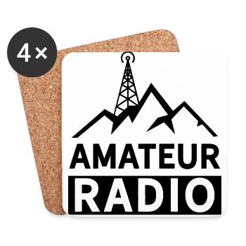 Amateurfunk Amateurfunker Radio - Untersetzer (4er-Set) - Weiß - Vorne