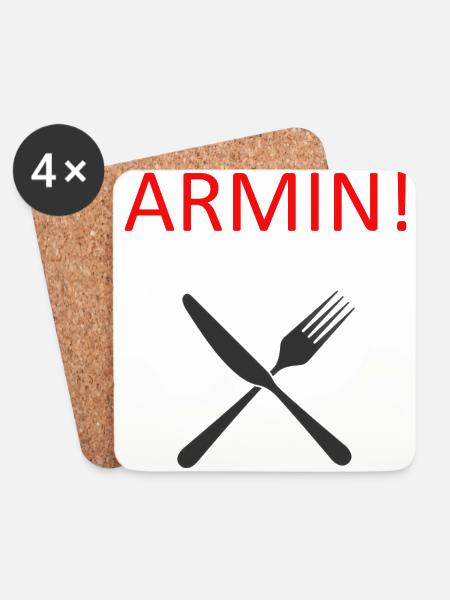 Armin - Untersetzer (4er-Set) - Weiß