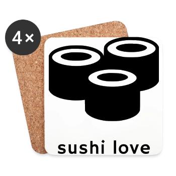 Sushi - Untersetzer (4er-Set) - Weiß - Vorne