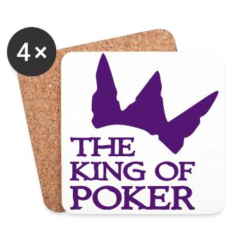 poker - Untersetzer (4er-Set) - Weiß - Vorne