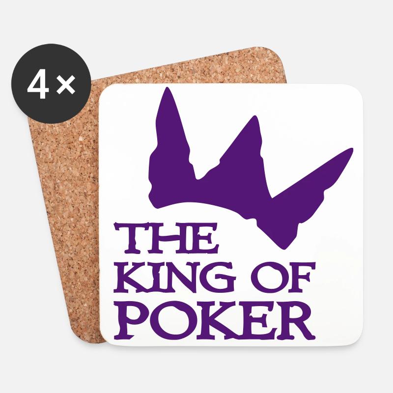 poker - Untersetzer (4er-Set) - Weiß