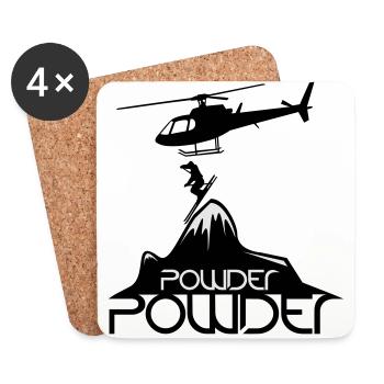 Powder - Coasters (set of 4) - white - Front