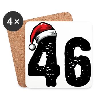 46 Number Christmas - Coasters (set of 4) - white - Front