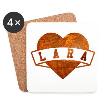 Lara - Coasters (set of 4) - white - Front