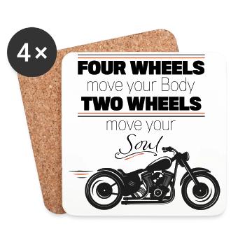 Bikers - Coasters (set of 4) - white - Front