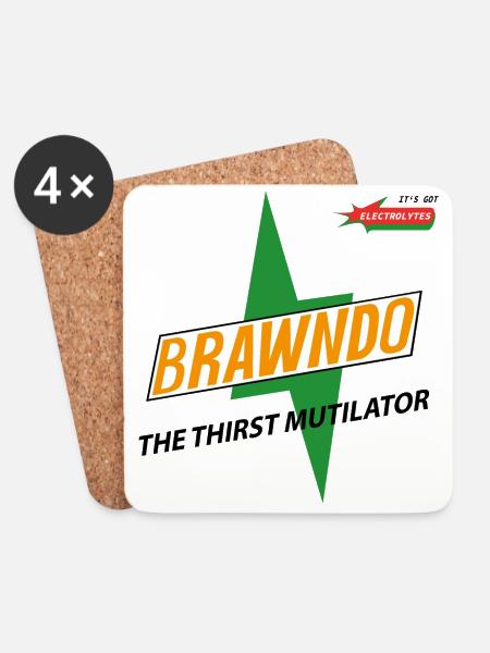 Brawndo, the thirst mutilator - Untersetzer (4er-Set) - Weiß