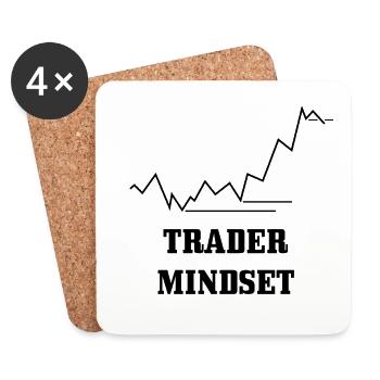Trader Mindset - Coasters (set of 4) - white - Front