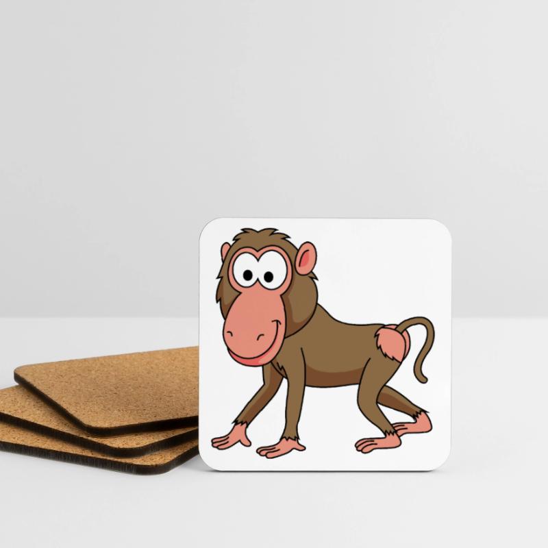 Monkey monkey comic Coasters (set of 4)