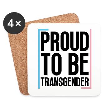 Trans Transgender Transsexuell Pride - Untersetzer (4er-Set) - Weiß - Vorne