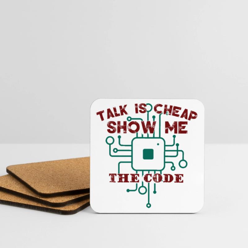 Funny Coder Quote Programming Programmer Coasters (set of 4)