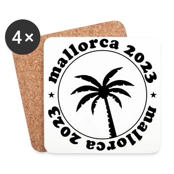 Mallorca 2023 - Coasters (set of 4) - white - Front