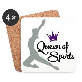sport - Untersetzer (4er-Set) - Weiß - Vorne