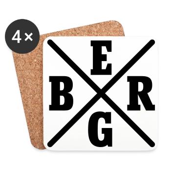 Berlin Kreuzberg - Untersetzer (4er-Set) - Weiß - Vorne