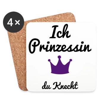lustig - Untersetzer (4er-Set) - Weiß - Vorne