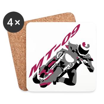 MT-09schrift - Untersetzer (4er-Set) - Weiß - Vorne
