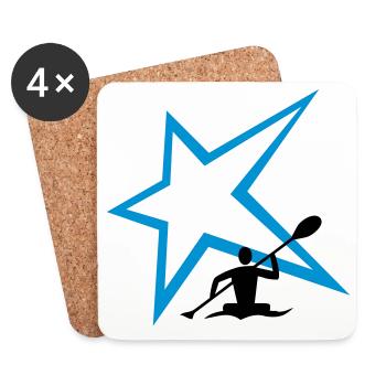Canoe Stern - Coasters (set of 4) - white - Front