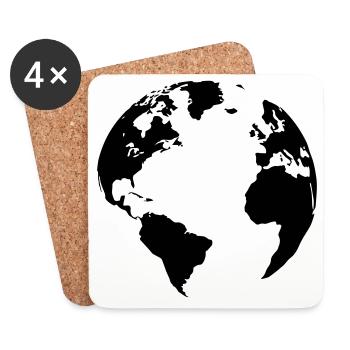 Mother Earth - Coasters (set of 4) - white - Front