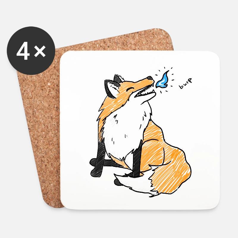 burp - Coasters (set of 4) - white