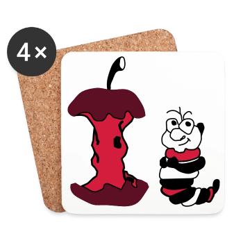 wurm - Coasters (set of 4) - white - Front