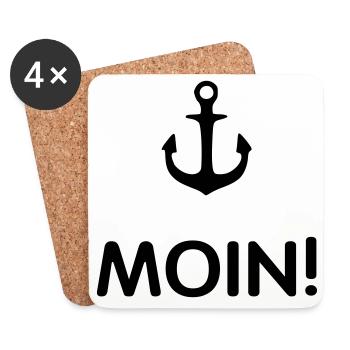 MOIN Anker 2- - Untersetzer (4er-Set) - Weiß - Vorne